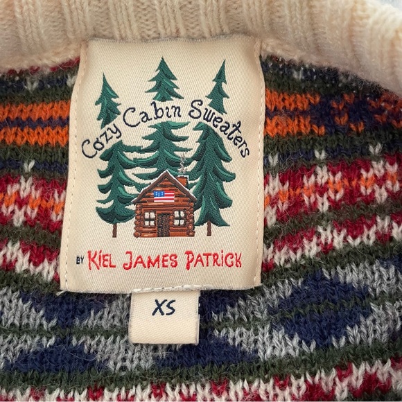 The Great Moose Sweater Cozy Cabin Size XS Outdoor Fair Isle Knit Preppy Animal - Picture 4 of 6